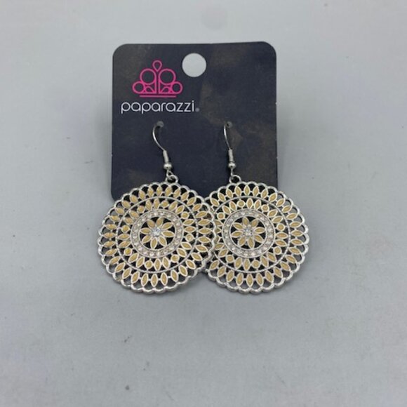 Paparazzi Pinwheel and Deal Brown Earrings - Picture 1 of 2